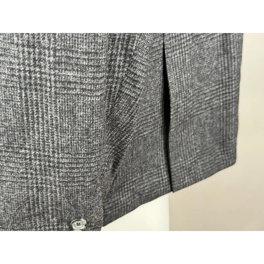 Proper Cloth Bedford Jacket Men 54/3XL? NWOT Gray Glen Plaid Unlined‎ Pockets